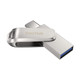 SanDisk Ultra Dual Drive Luxe lecteur USB flash 64 Go USB Type-A / USB Type-C 3.2 Gen 1 (3.1 Gen 1) Acier inoxydable - SDDDC4-064G-G46