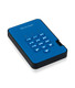 iStorage diskAshur2 256-bit 3TB USB 3.2 secure encrypted hard drive - Blue - IS-DA2-256-3000-BE