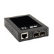 Axiom  convertisseur de support réseau 1000 Mbit/s Multimode, Monomode Noir - MC03-2XSFP-AX