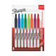 Sharpie  marqueur indélébile Pointe fine Noir, Bleu, Vert, Citron vert, Magenta, Orange, Rouge, Turquoise 8 pièce(s) - 32730PP