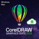 Corel CorelDRAW Graphics Suite 2025 Entreprise 1 licence(s) Electronic License Delivery (ELD) Tchèque, Allemand, Néerlandais, Anglais, Espagnol, Français, Italien, Polonais - ESDCDGS2025ML