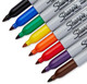 Sharpie  marqueur indélébile Fibre tip Noir, Bleu, Marron, Vert, Orange, Violet, Rouge, Jaune 8 pièce(s) - 30217PP