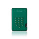 iStorage diskAshur2 256-bit 1TB USB 3.2 secure encrypted solid-state drive - Green - IS-DA2-256-SSD-1000-GN
