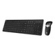 Adesso  clavier Souris incluse maison/bureau RF sans fil QWERTY Anglais américain Noir - WKB-5300CB