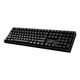 Adesso  clavier maison/bureau USB QWERTY Anglais américain Noir - AKB-670UB