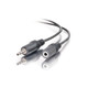 C2G 40409 – 25ft 3.5mm Stereo Audio Extension Cable M/F câble audio 7,5 m 3,5mm Noir