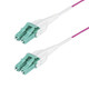 StarTech.com OM4RLCLC50M – Câble Fibre Optique Multimode OM4 LC vers LC (UPC) de 50m, Erika Violet, 50/125 µm, 40G/100G, LOMMF/VCSEL, Cordon de Raccordement Fibre Optique Uniboot, Certifié OFNR Riser