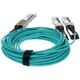 AddOn Networks  câble InfiniBand et à fibres optiques 3 m QSFP28-DD 2x QSFP28 AOC Vert - QDD-200G-2Q28-O3M-AO