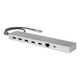 Rocstor PORTABLE DOCK USB 3.2 Gen 1 (3.1 Gen 1) Type-C Argent - Y10P028-S1