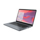 Lenovo 14e Chromebook Gen 3 N100 35,6 cm (14") Écran tactile Full HD 4 Go LPDDR5-SDRAM 32 Go eMMC Wi-Fi 6E (802.11ax) ChromeOS Français Gris - 82W6000ACF