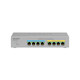 NETGEAR MS108TUP Non-géré L2 2.5G Ethernet (100/1000/2500) Connexion Ethernet, supportant l'alimentation via ce port (PoE) Gris - MS108TUP-100NAS