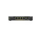 NETGEAR GS305P Non-géré Gigabit Ethernet (10/100/1000) Connexion Ethernet, supportant l'alimentation via ce port (PoE) Montage sur le bureau ou sur le mur Noir - GS305P-300NAS
