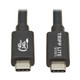 Tripp Lite  câble USB 1,2 m USB C 40 Gbit/s 240 W Noir - U521-1P2M-BK