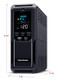 CyberPower LCD  alimentation d'énergie non interruptible Interactivité de ligne 1,5 kVA 900 W 12 sortie(s) CA - BRG1500AVRLCD2