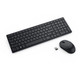 DELL KM555 clavier Souris incluse Universel RF sans fil + Bluetooth Canadien Noir - KM555-BLK-FRC