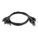 StarTech.com SK2DPMMKVM06-TAA-2U – Câble KVM Double DisplayPort de 1,8m, 2x USB A vers B, Audio 3,5mm, Câble Combiné Universellement Compatible pour Switch KVM, Conforme TAA