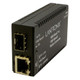 Lantronix M/GE-T-SFP-01 convertisseur de support réseau Noir - M/GE-T-SFP-01-NA