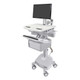 Ergotron SV44-23B2-1 – Chariot et support multimédia Blanc, Gris Ecran plat Panier multimédia