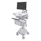 Ergotron SV44-23C2-1 – Chariot et support multimédia Blanc, Gris Ecran plat Panier multimédia
