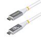 StarTech.com  câble USB USB4 Gen 4x2 0,9 m USB C 80 Gbit/s 240 W Blanc - CC3FT80GUSB4CABLEW