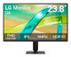 LG  écran plat de PC 60,5 cm (23.8") 1920 x 1080 pixels Full HD LCD Noir - 24U411B-B