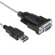 Rocstor  câble vidéo et adaptateur 1 m RS-232 USB Type-A Noir - Y10C701-B1