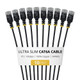 StarTech.com  câble de réseau Noir 0,305 m Cat6a U/UTP (UTP) Rond - 6AUTP34BKS1FT10PK