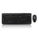 Adesso  clavier Souris incluse Maison USB QWERTY Anglais américain Noir - AKB-132CB