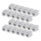 StarTech.com Jack Keystone Cat6, Lot de 24 Prises Ethernet RJ45 Keystone, Prise Murale UTP Cat6, Connecteur à 180 Degrés 110 Punch Down, Blanc - C6KEY110180WH24PK