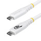 StarTech.com  câble USB USB4 Gen 2x2 1,8 m USB C 20 Gbit/s 240 W Blanc - CC6FT20GUSB4TPW