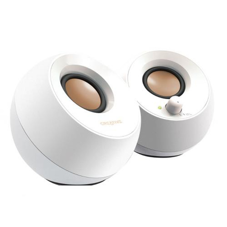Creative Labs Pebble Blanc Avec fil 4,4 W - 51MF1680AA001