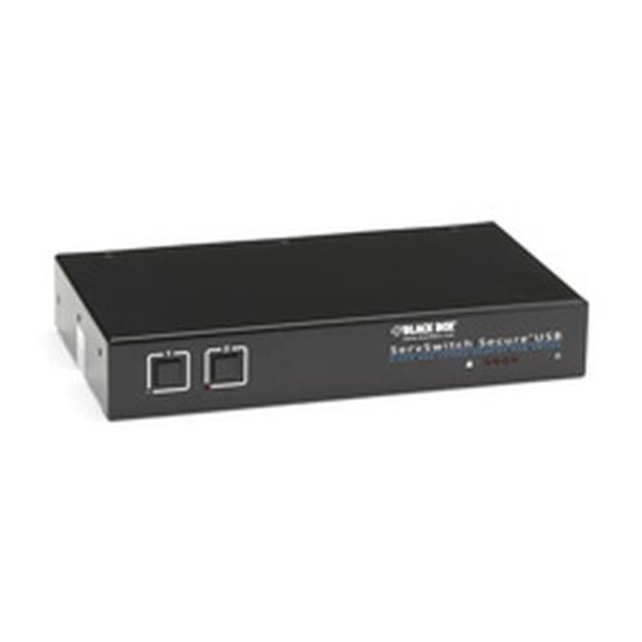 Black Box ServSwitch Secure commutateur écran, clavier et souris Grille de montage Noir - SW2006A-USB-EAL Black Box ServSwitch Secure commutateur écran, clavier et souris Grille de montage Noir - SW2006A-USB-EAL