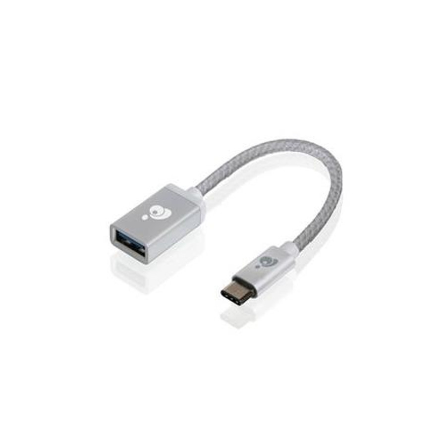 iogear  câble USB 0,1 m USB C USB A Argent - G2LU3CAF10-SIL iogear  câble USB 0,1 m USB C USB A Argent - G2LU3CAF10-SIL