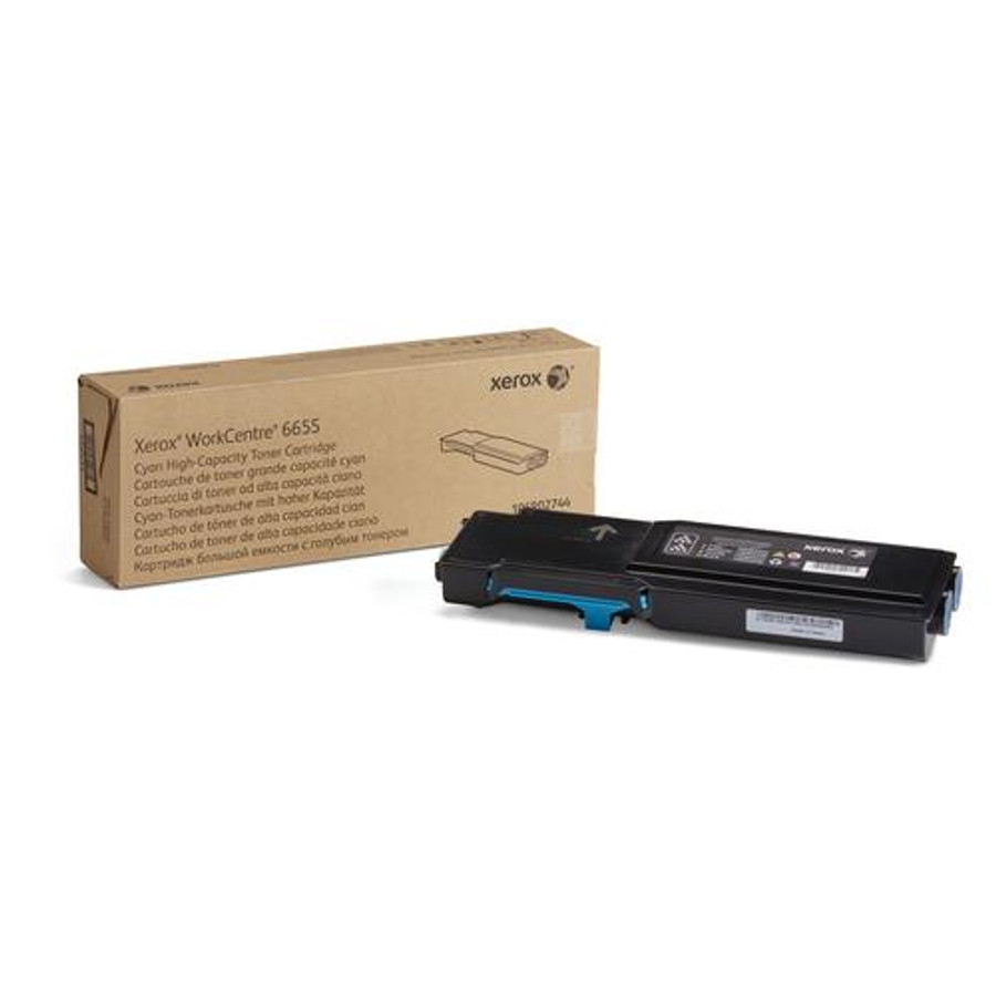 Xerox Cartouche de toner Cyan de Grande capacité WorkCentre® 6655​/​6655i (7500 pages) - - 106R02744
