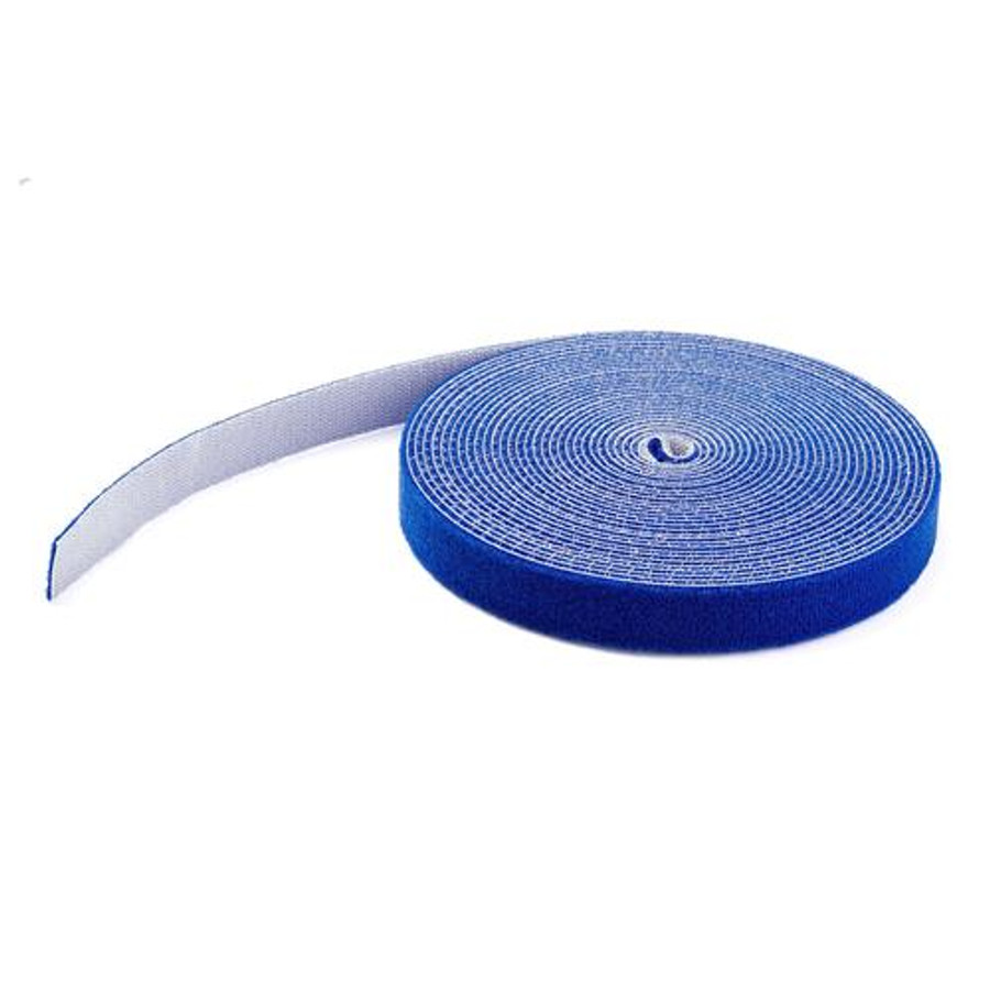 StarTech.com Ruban Auto Agrippant - Rouleau de 15,2 m pour Gestion de Câbles - Ruban Auto-Agrippant - Attaches Câble Ajustables - Sangles de Gestion de Câbles Auto-agrippantes et Réutilisables - Bleu - HKLP50BL
