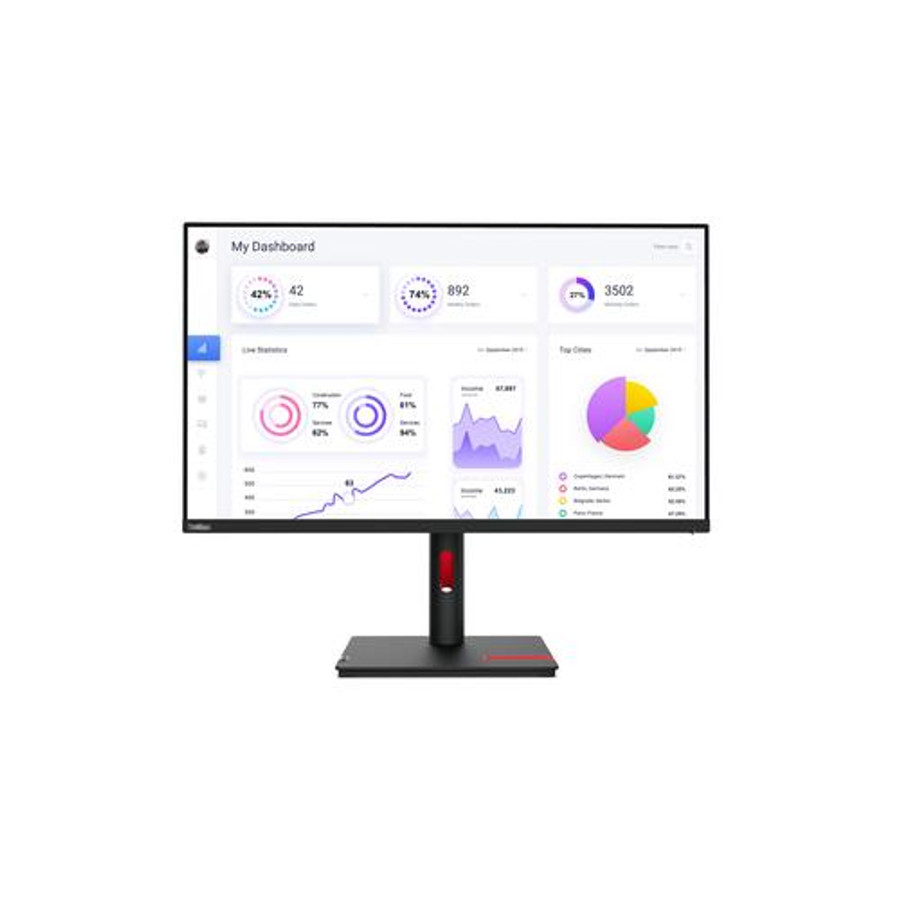 Lenovo ThinkVision T32p-30 LED display 80 cm (31.5") 3840 x 2160 pixels 4K Ultra HD Noir - 63D2GAR1US