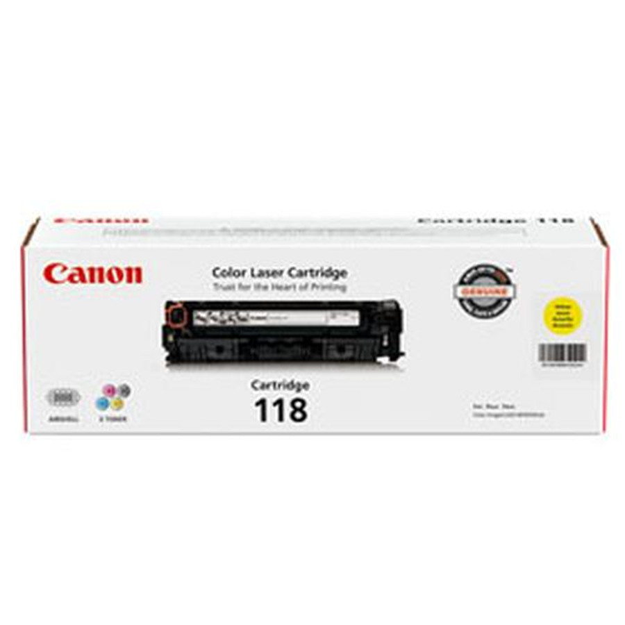 Canon 118 Cartouche de toner Original Jaune - 2659B001 Canon 118 Cartouche de toner Original Jaune - 2659B001