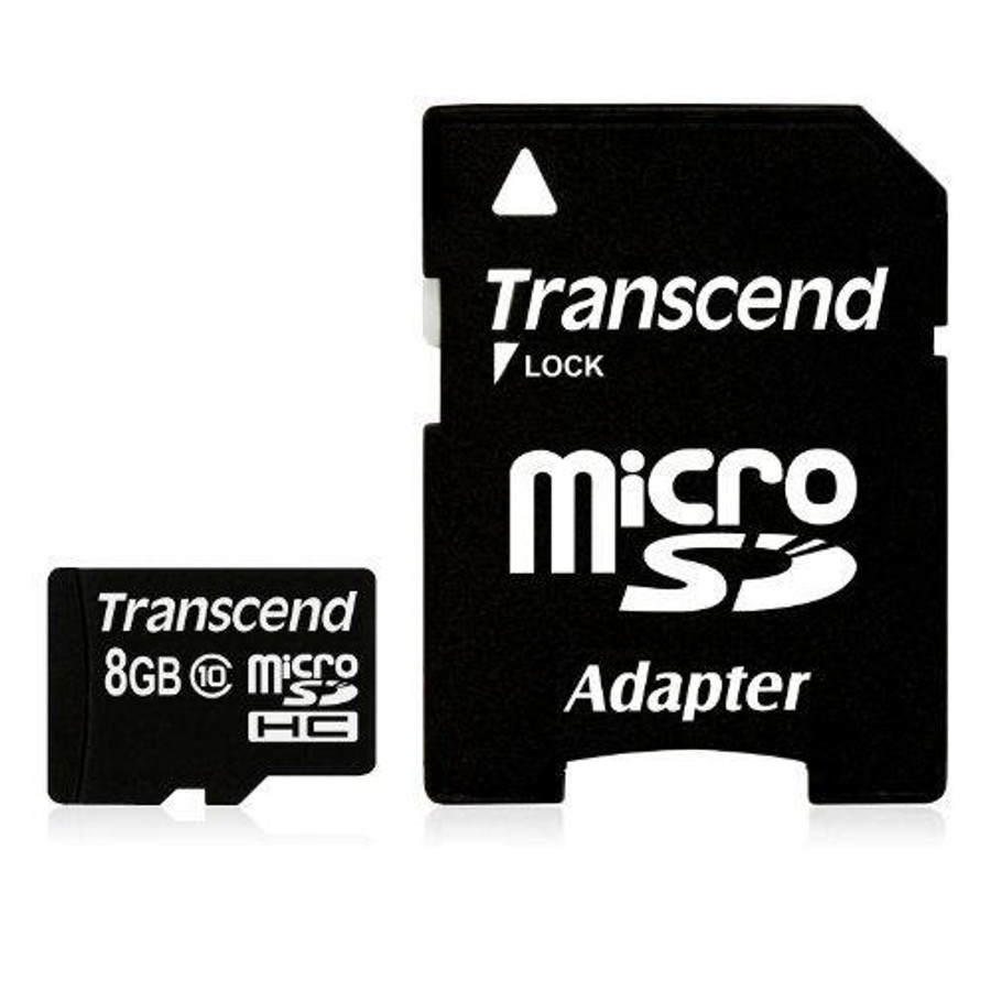Transcend  mémoire flash 8 Go MicroSDHC NAND Classe 10 - TS8GUSDHC10 Transcend  mémoire flash 8 Go MicroSDHC NAND Classe 10 - TS8GUSDHC10