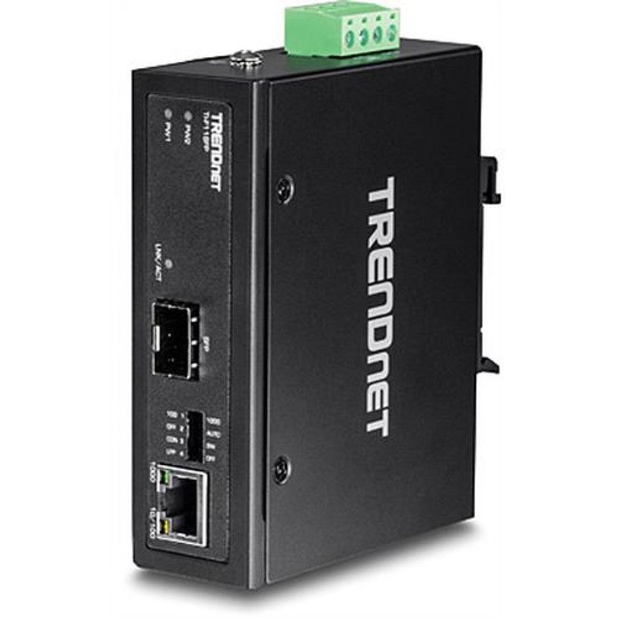 Trendnet  convertisseur de support réseau 1000 Mbit/s Noir - TI-F11SFP