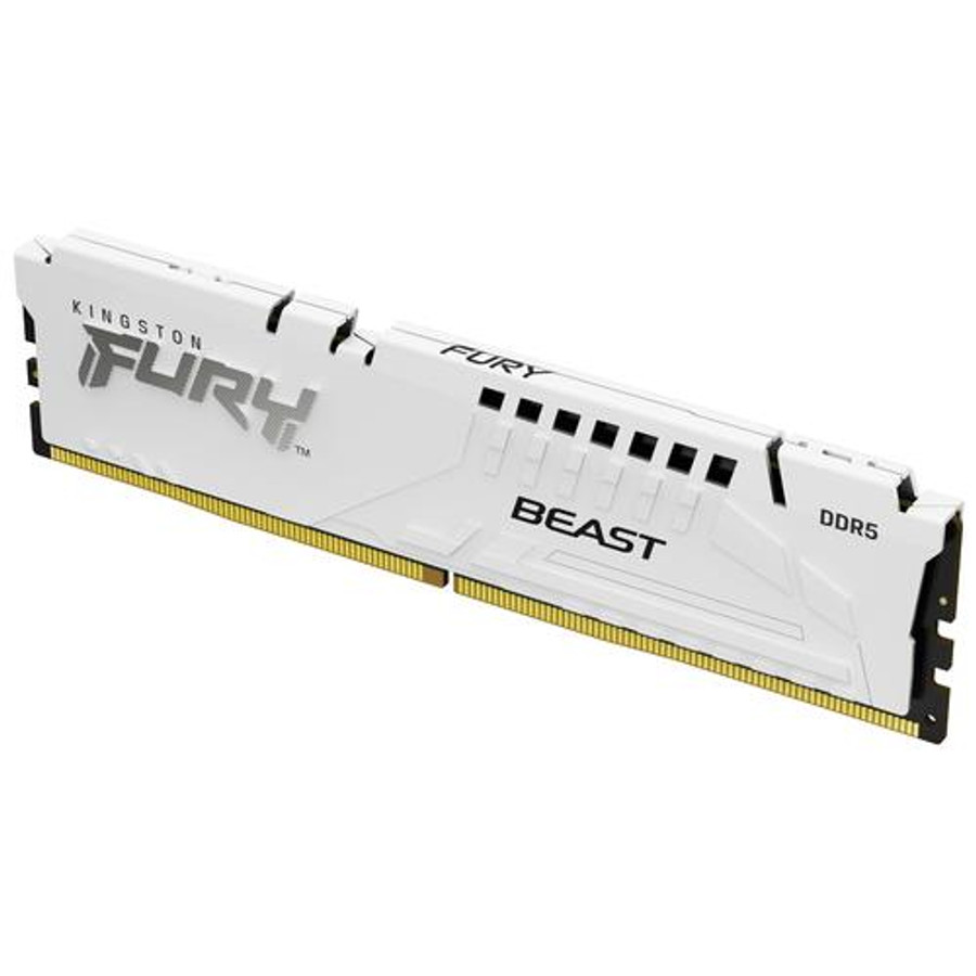 Kingston Technology FURY Beast 16 Go 6000 MT/s DDR5 CL30 DIMM White EXPO - KF560C30BWE-16 Kingston Technology FURY Beast 16 Go 6000 MT/s DDR5 CL30 DIMM White EXPO - KF560C30BWE-16