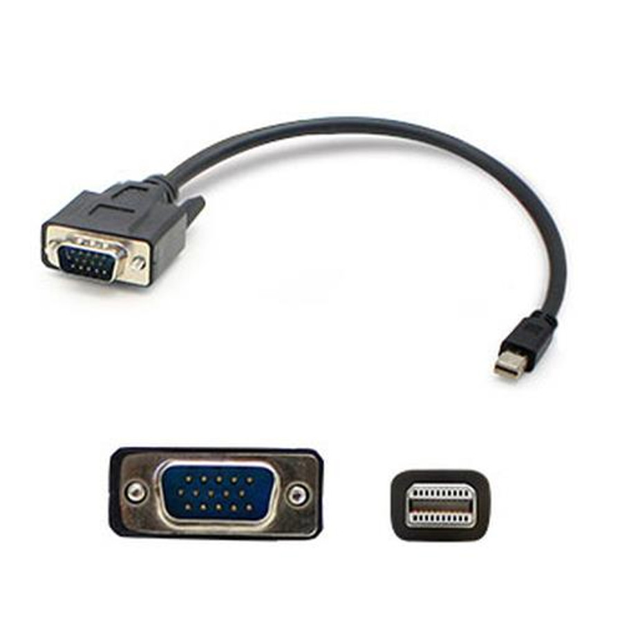 AddOn Networks  câble vidéo et adaptateur 1,82 m Mini DisplayPort VGA (D-Sub) Noir - MDISPORT2VGAMM6B-5PK