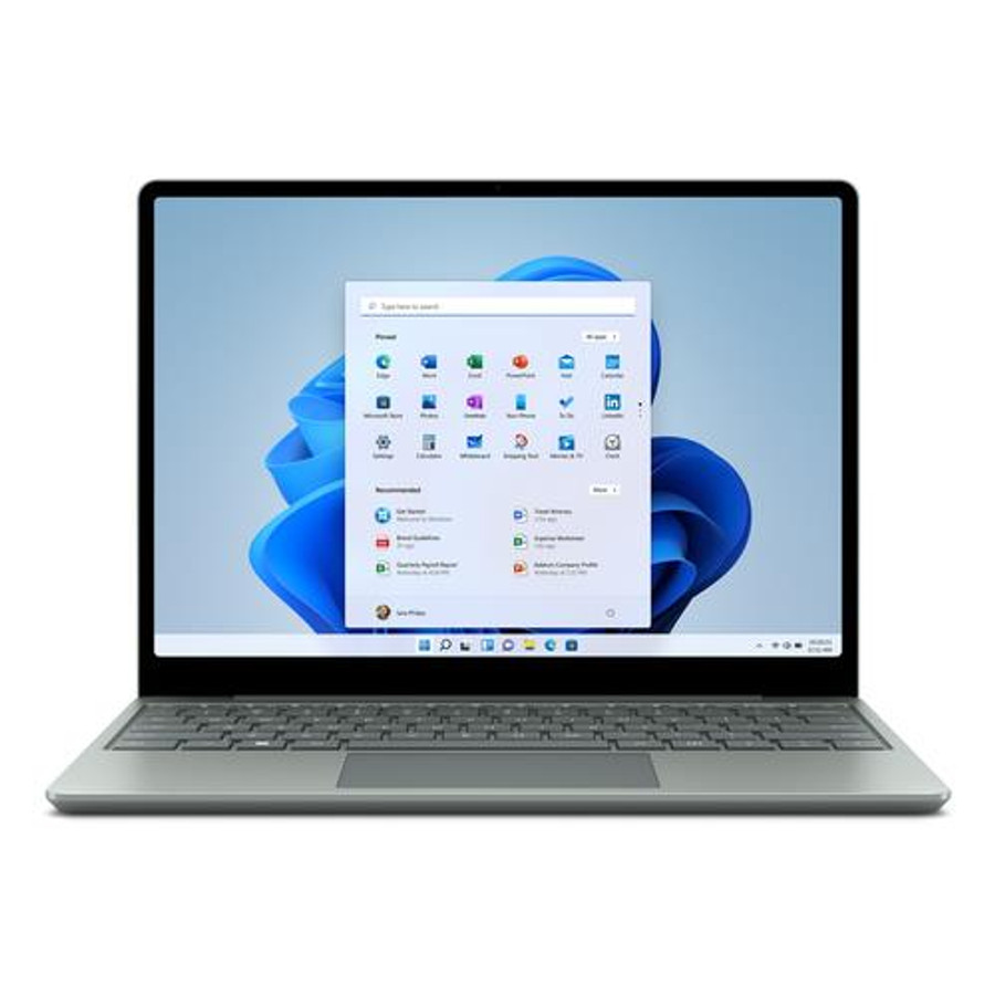 Microsoft Surface Laptop Go 2 Intel® Core™ i5 i5-1135G7 Ordinateur portable 31,5 cm (12.4") Écran tactile 16 Go LPDDR4-SDRAM 256 Go SSD Wi-Fi 6 (802.11ax) Windows 11 Home Vert, Gris - VUQ-00002