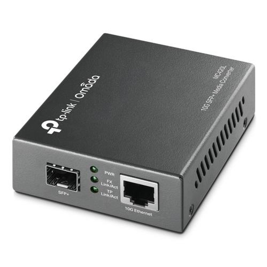 TP-Link Omada  convertisseur de support réseau 10000 Mbit/s Multimode, Monomode Noir - MC420L