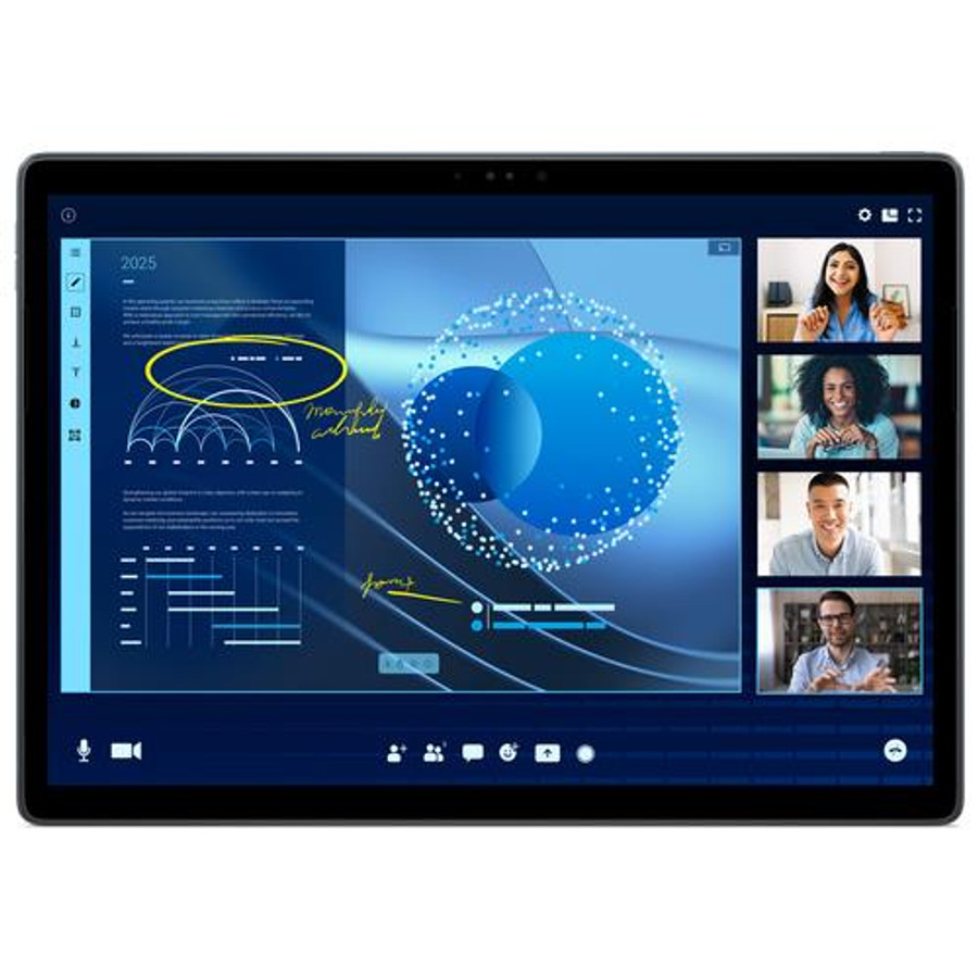 DELL Latitude 7350 Detachable Intel Core Ultra 7 256 Go 33 cm (13") 16 Go Wi-Fi 7 (802.11be) Windows 11 Pro Noir - R5M71