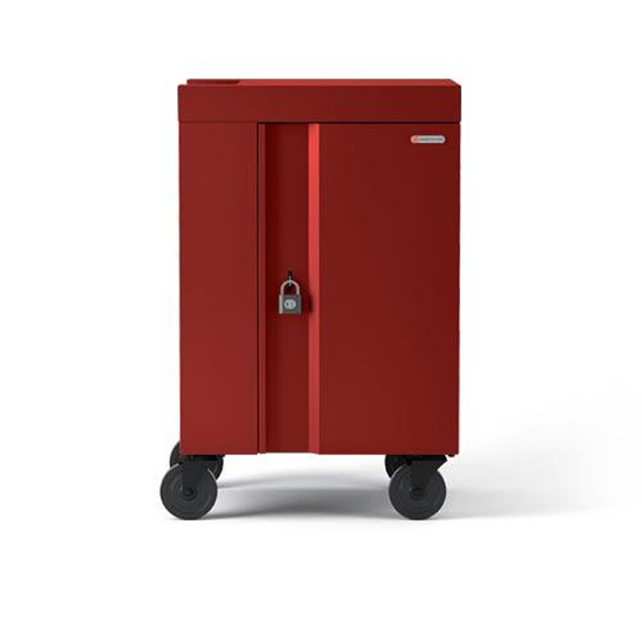 Bretford Cube Cart Mini Classe mobile de charge et de gestion Rouge - TVCM24USBC-RED