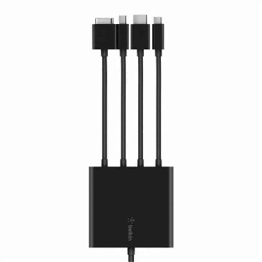 Belkin  câble vidéo et adaptateur 2,4 m USB Type-C Noir - B2B166