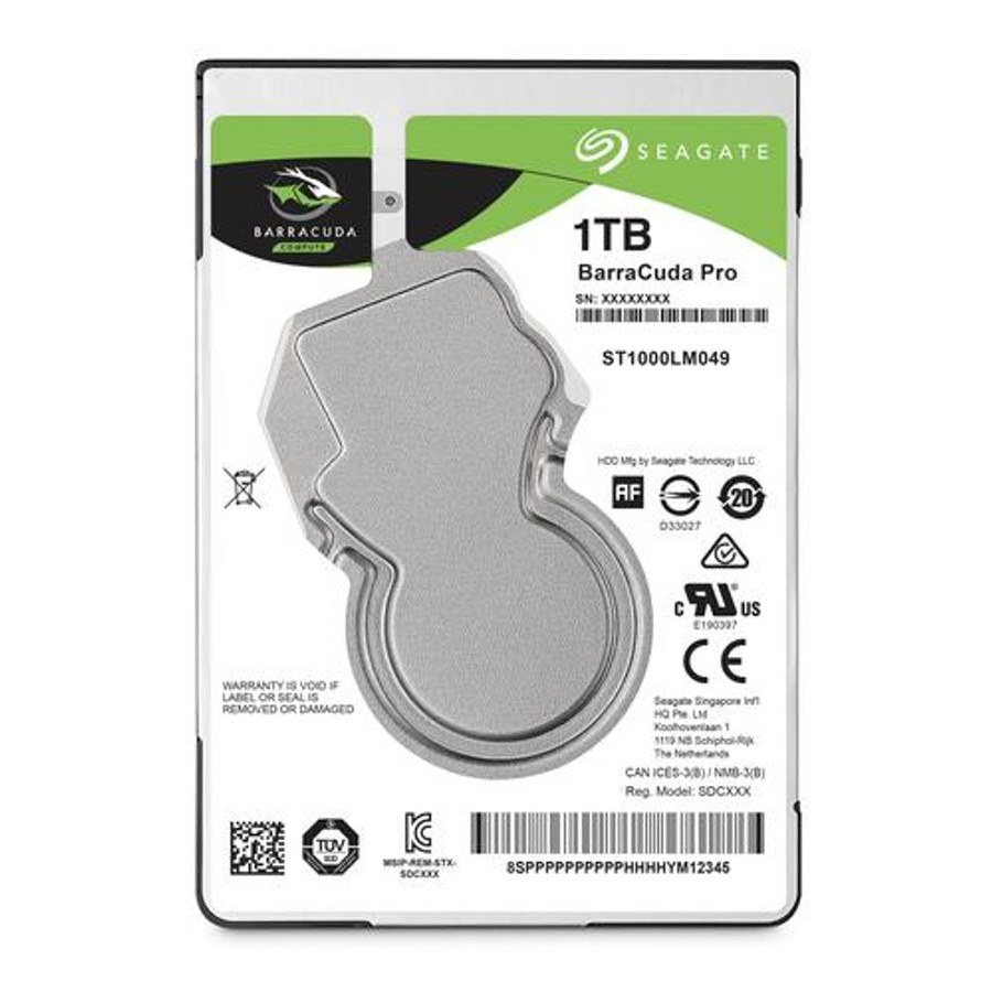 Seagate Barracuda Pro disque dur 1 To 7200 tr/min 128 Mo 2.5" Série ATA III - ST1000LM049