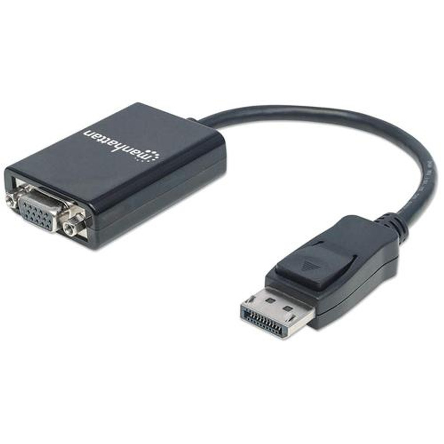 Manhattan  câble vidéo et adaptateur 0,15 m DisplayPort VGA (D-Sub) Noir - 151962 Manhattan  câble vidéo et adaptateur 0,15 m DisplayPort VGA (D-Sub) Noir - 151962