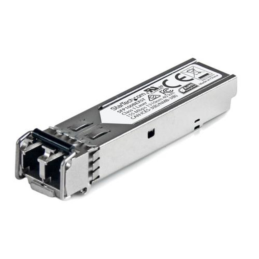 StarTech.com Module de transceiver SFP 100BASE-EX à fibre optique 100 Mb/s - Conforme aux normes MSA - Monomode LC - 40 km - SFP100BEXST