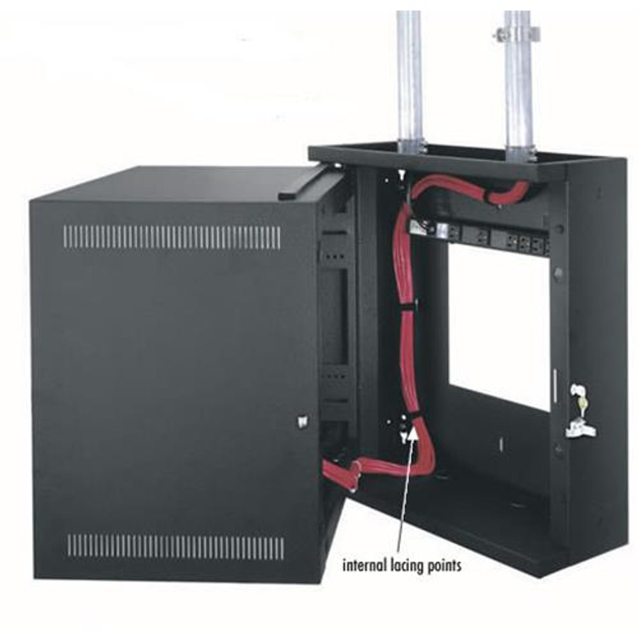 Middle Atlantic Products EWR Series Sectional Wall Mount Rack 22" 12U Rack monté sur le mur Noir - EWR-12-22 Middle Atlantic Products EWR Series Sectional Wall Mount Rack 22" 12U Rack monté sur le mur Noir - EWR-12-22